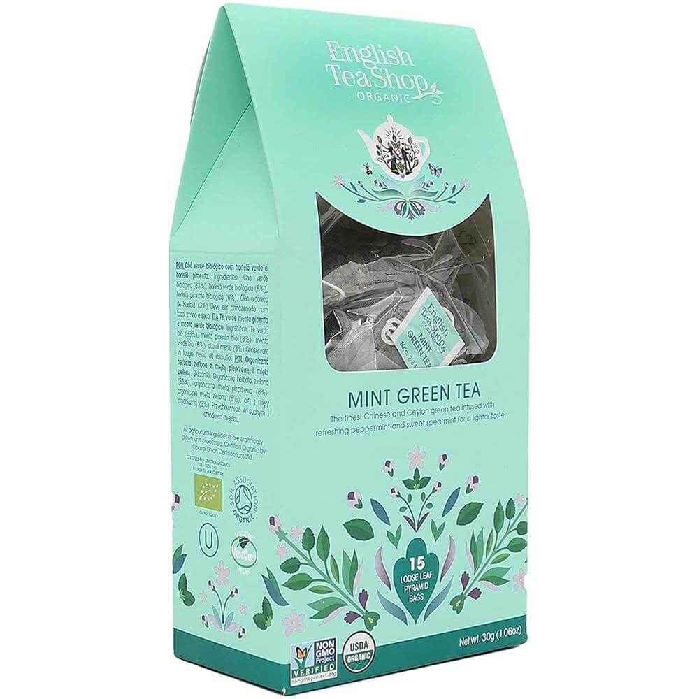English Tea Shop Mint Green 15 Pyramid Tea Bags